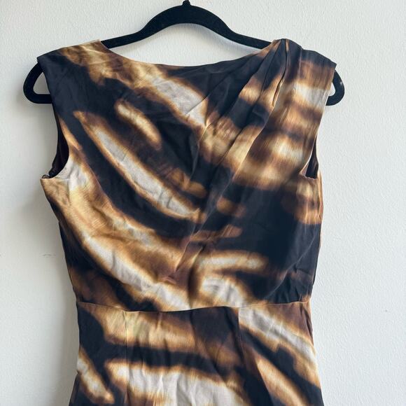 Ann Taylor Y2k Silk Assymetrical Dress - Medium Petite - Picture 3 of 6